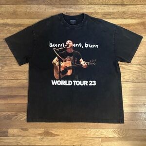 Burn Burn Burn World Tour 23 Black T-Shirt